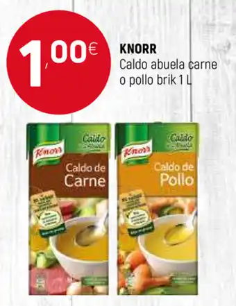 Coviran Knorr Caldo abuela carne o pollo brik 1l oferta