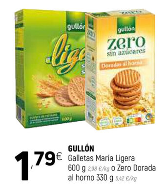 Coviran Gullón Galletas Maria Ligera 600g oferta