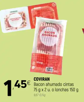 Coviran Bacon ahumado cintas 75g x 2u