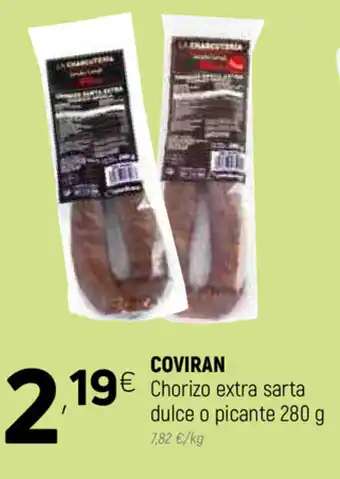 Coviran ran chorizo extra sarta dulce o picante 280g oferta