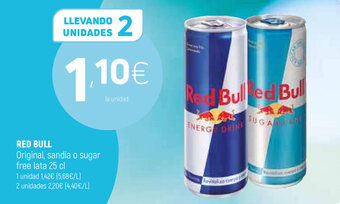 Coviran Red Bull Original, sandia o sugar free lata 25cl oferta