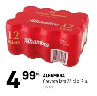 Coviran Alhambra Cerveza lata 33cl oferta