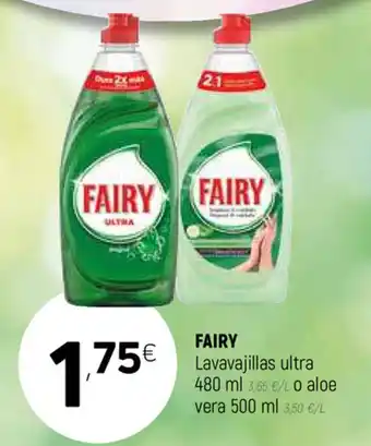 Coviran Fairy Lavavajillas ultra 480ml oferta