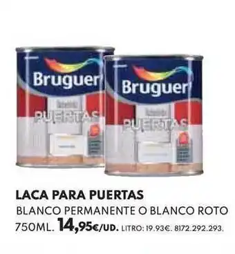 BricoCentro Bruguer Laca Para Puertas 750ml oferta