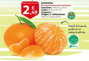 Alcampo Mandarina 1,5kg oferta