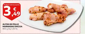 Alcampo Alitas de Pollo Marinadas Emcesa 800g oferta