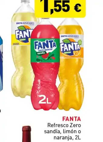 Hiperber FANTA Refresco Zero sandía, limón o naranja, 2L oferta