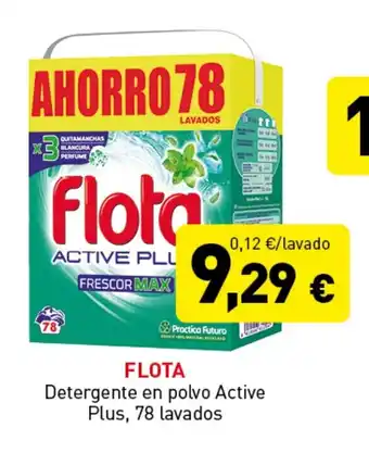 Hiperber FLOTA Detergente en polvo Active Plus, 78 lavados oferta