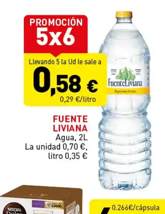 Hiperber FUENTE LIVIANA Agua, 2L oferta