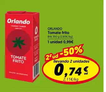 Hiper Usera ORLANDO Tomate frito oferta