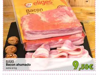 Hiper Usera ELIGES Bacon ahumado extra el kg oferta