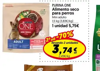 Hiper Usera PURINA ONE Alimento seco para perros oferta
