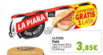 Hiper Usera LA PIARA Paté oferta
