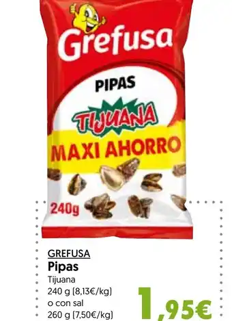 Hiper Usera GREFUSA Pipas oferta