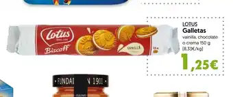Hiper Usera LOTUS Galletas oferta