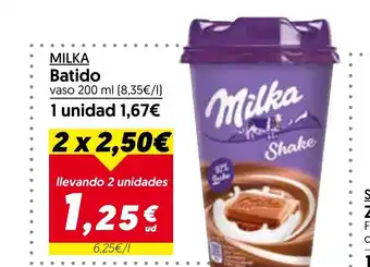 Hiper Usera MILKA Batido oferta