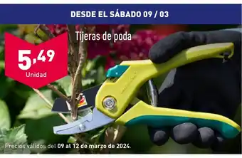 ALDI Tijeras de poda oferta