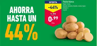 ALDI Patata blanca Origen: Francia oferta