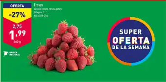 ALDI Fresas oferta