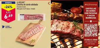 ALDI Costilla de cerdo adobada oferta