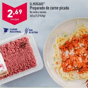 ALDI Preparado de carne picada oferta