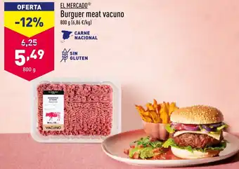 ALDI Burguer meat vacuno 800 g oferta
