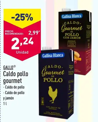 ALDI Caldo pollo gourmet oferta