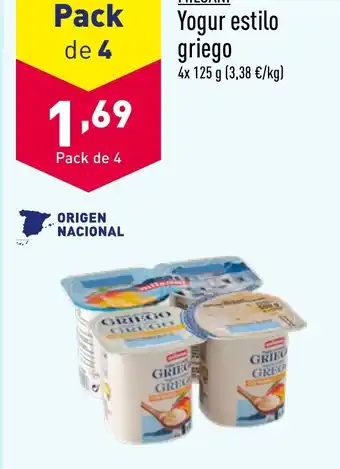 ALDI Yogur estilo griego oferta