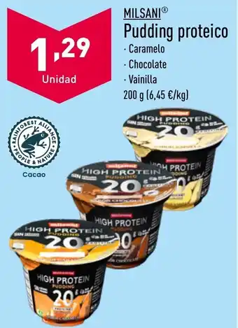ALDI Pudding proteico oferta