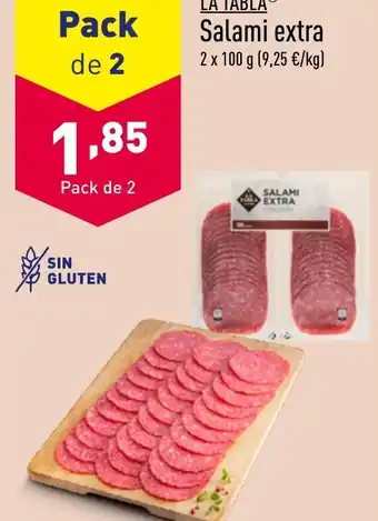 ALDI LA TABLAⓇ Salami extra 2 x 100 g oferta