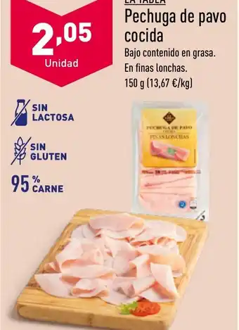 ALDI LA TABLAⓇ Pechuga de pavo cocida oferta