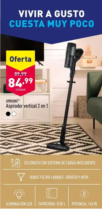 ALDI Aspirador vertical 2 en 1 oferta