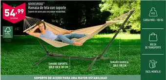 ALDI Hamaca de tela con soporte oferta