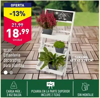ALDI BELAVIⓇ Estantería decorativa para plantas oferta