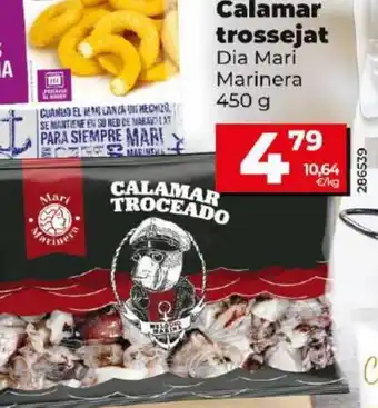 Dia Calamar trossejat Dia Mari Marinera oferta