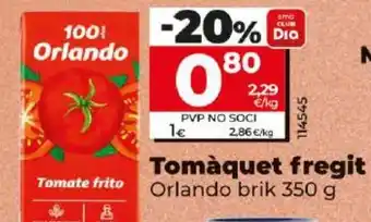 Dia Tomàquet fregit Orlando brik 350 g oferta