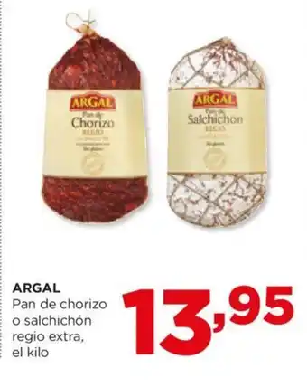 Alimerka ARGAL Pan de chorizo o salchichón regio extra, el kilo oferta