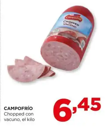Alimerka CAMPOFRÍO Chopped con vacuno, el kilo oferta
