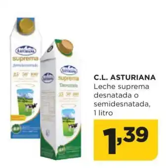 Alimerka C.L. ASTURIANA Leche suprema desnatada o semidesnatada, oferta