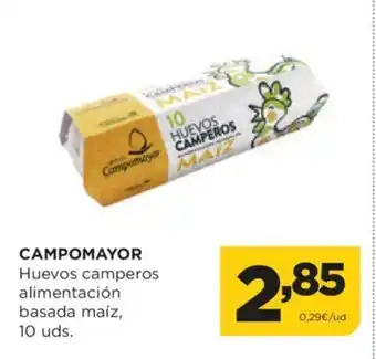 Alimerka CAMPOMAYOR Huevos camperos alimentación basada maíz, oferta