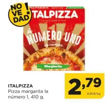 Alimerka ITALPIZZA Pizza margarita la número 1, 410 g. oferta