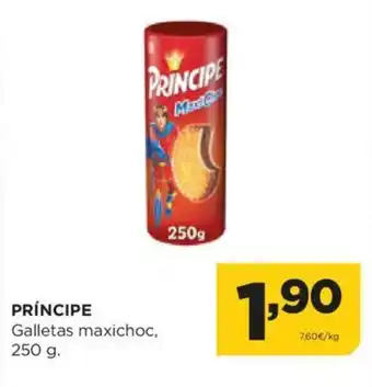 Alimerka PRÍNCIPE Galletas maxichoc, 250 g. oferta