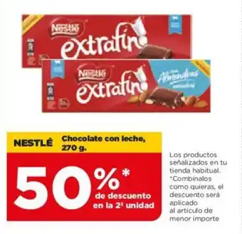 Alimerka NESTLÉ Chocolate con leche, 270g oferta