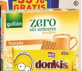 Alimerka GULLÓN ZERO Galletas tostadas sin azúcar, 400 g. oferta