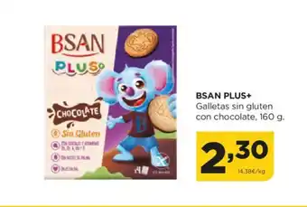 Alimerka BSAN PLUS+ Galletas sin gluten con chocolate, 160 g. oferta