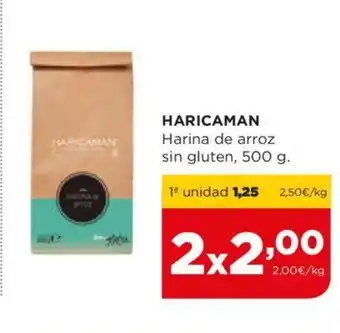 Alimerka HARICAMAN Harina de arroz sin gluten, 500 g. oferta