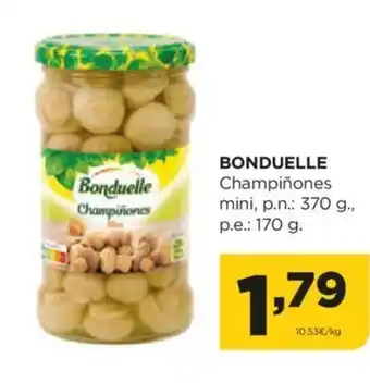Alimerka BONDUELLE Champiñones mini, p.n.: 370 g., p.e.: 170 g. oferta