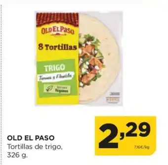 Alimerka OLD EL PASO Tortillas de trigo, 326 g. oferta