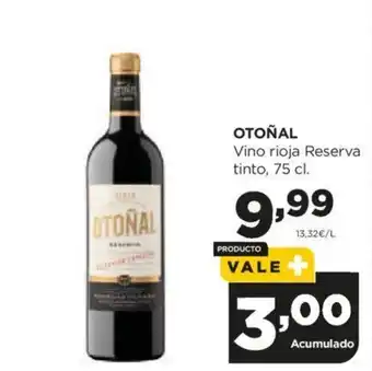 Alimerka OTOÑAL Vino rioja Reserva tinto, 75 cl. oferta