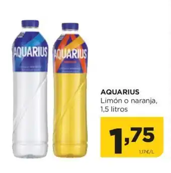 Alimerka AQUARIUS Limón o naranja, 1,5 litros oferta